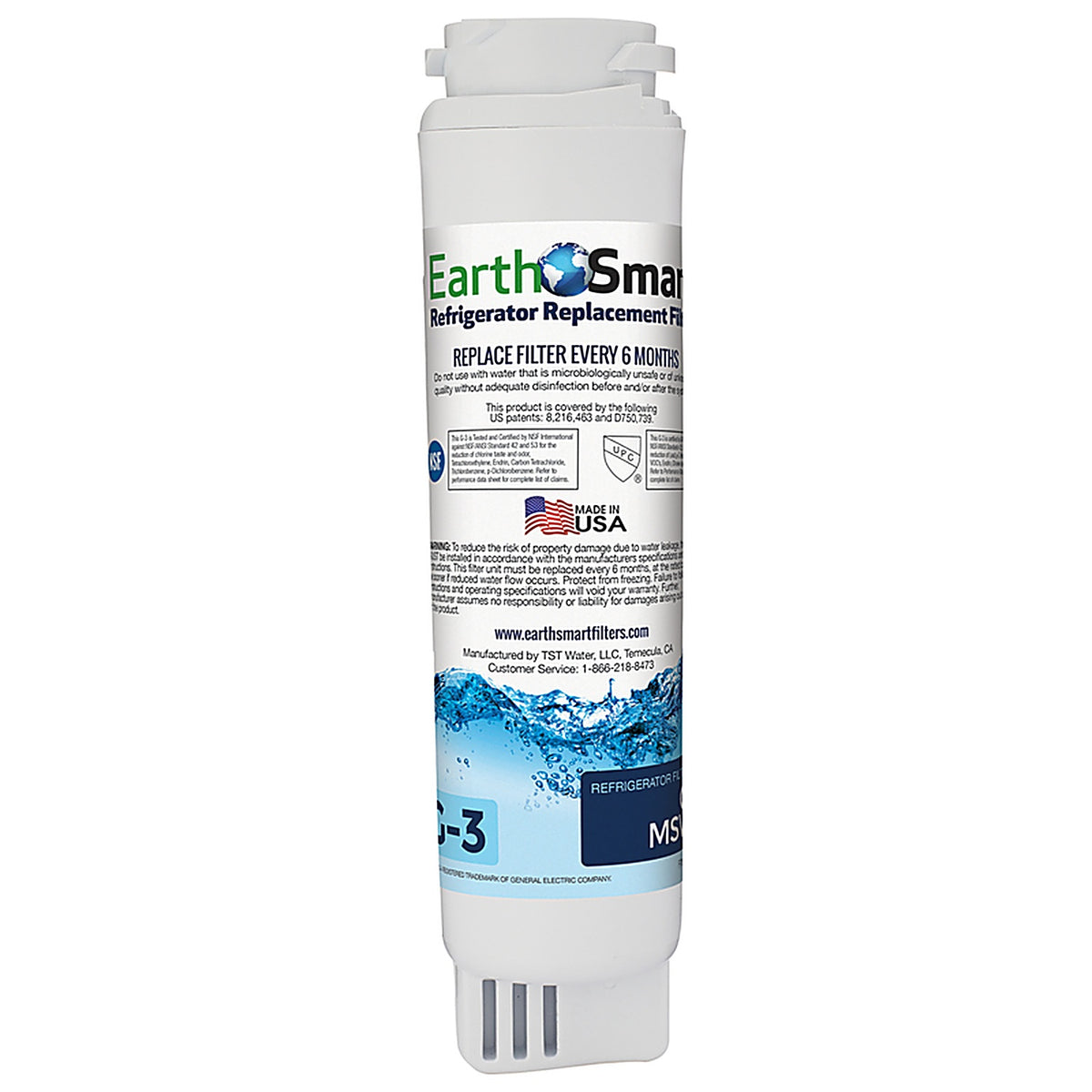 Earth Smart 102614 G-3 Refrigerator Replacement Filter For GE MSWF