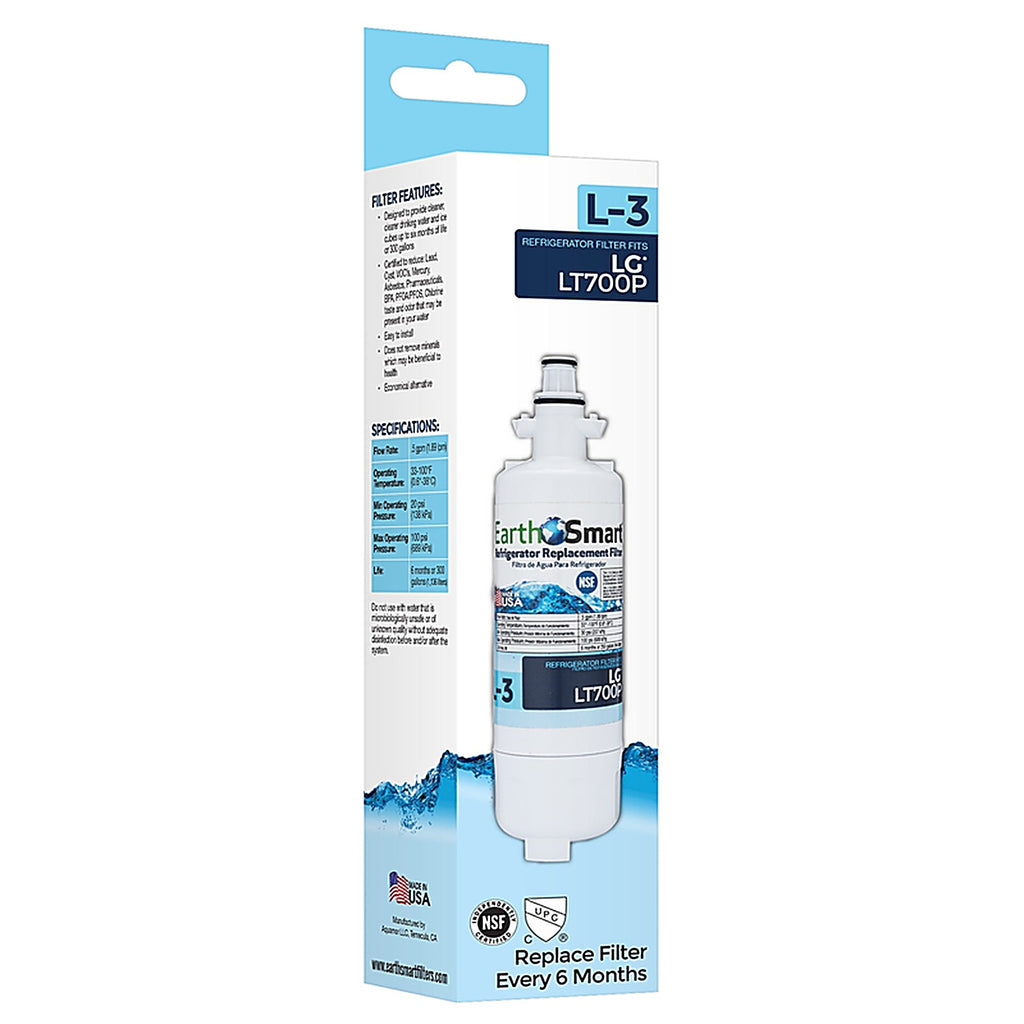 Earth Smart 102618 L-3 Refrigerator Replacement Filter For LG LT700P