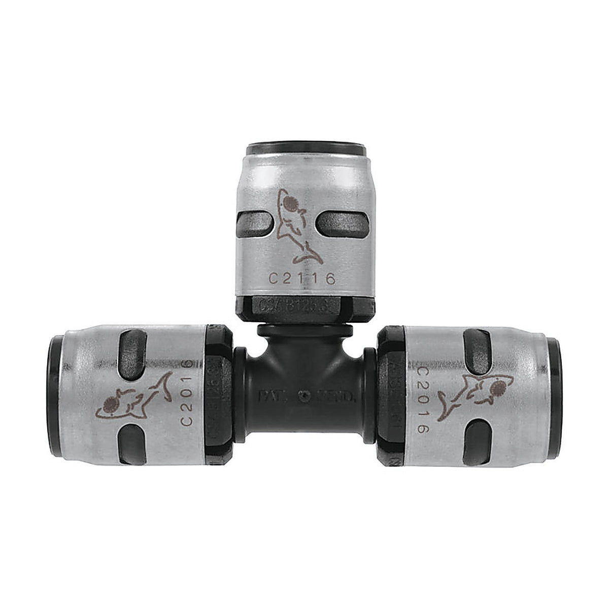 Sharkbite K362A6 EvoPEX 1/2 in. Push x 1/2 in. Dia. Push Plastic Tee