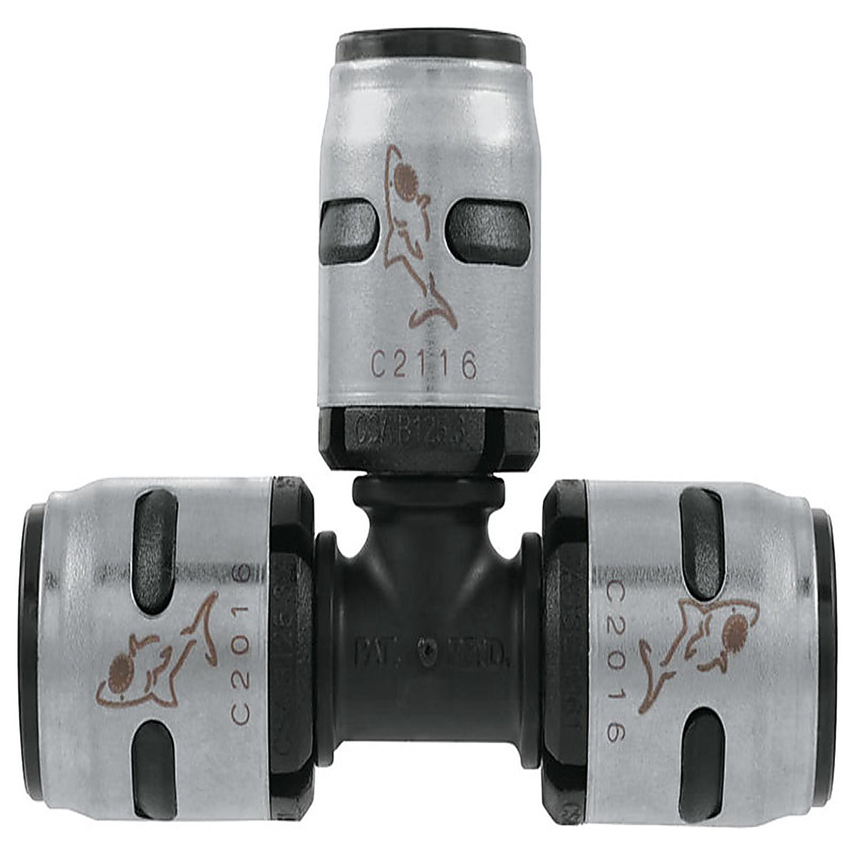 Sharkbite K362A EvoPEX 1/2 in. Push x 1/2 in. Dia. Push Plastic Tee