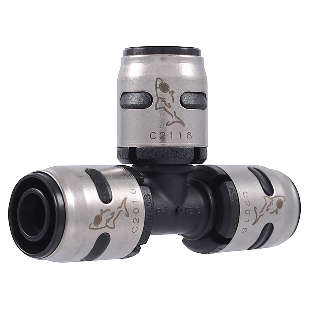 Sharkbite K362A EvoPEX 1/2 in. Push x 1/2 in. Dia. Push Plastic Tee