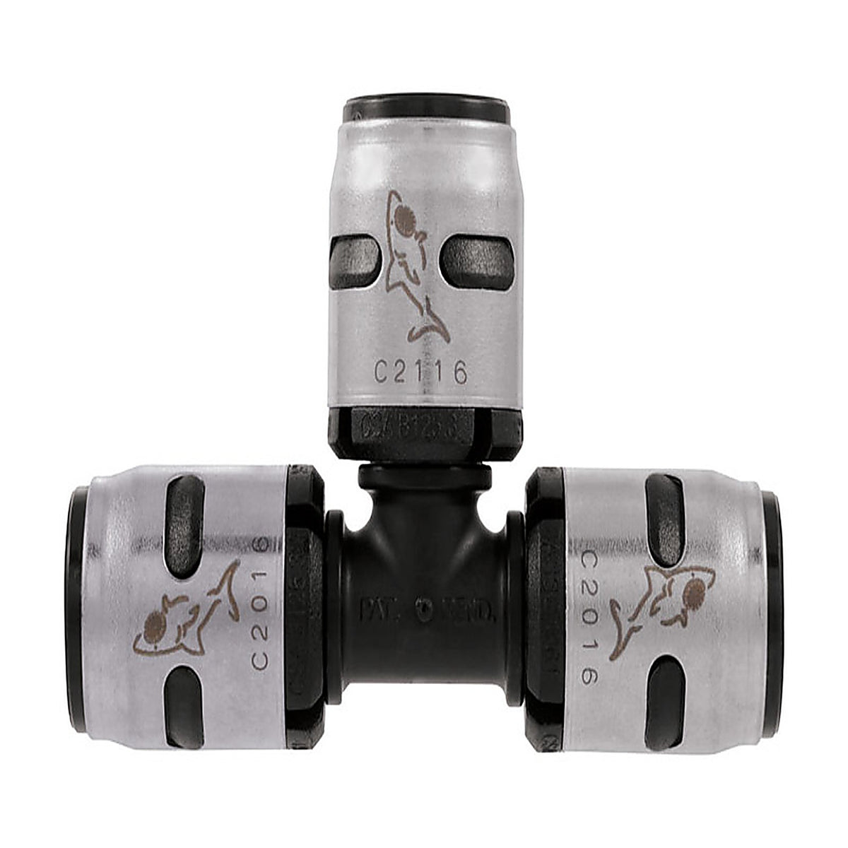 Sharkbite K370A EvoPEX 3/4 in. Push x 3/4 in. Dia. Push Plastic Tee