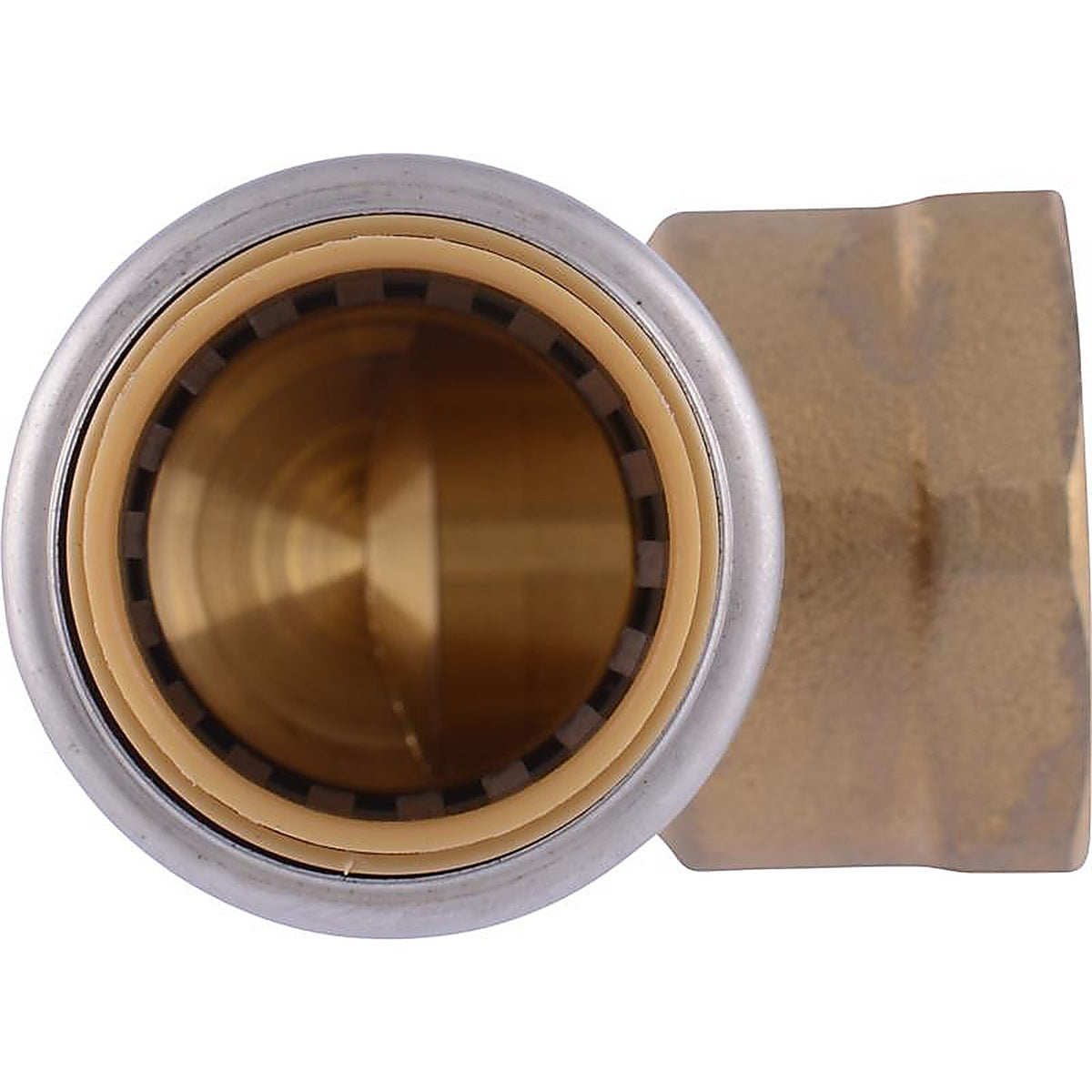 Sharkbite U314LFA 3/4 in. Push x 3/4 in. Dia. FNPT Brass 90 Degree Elbow