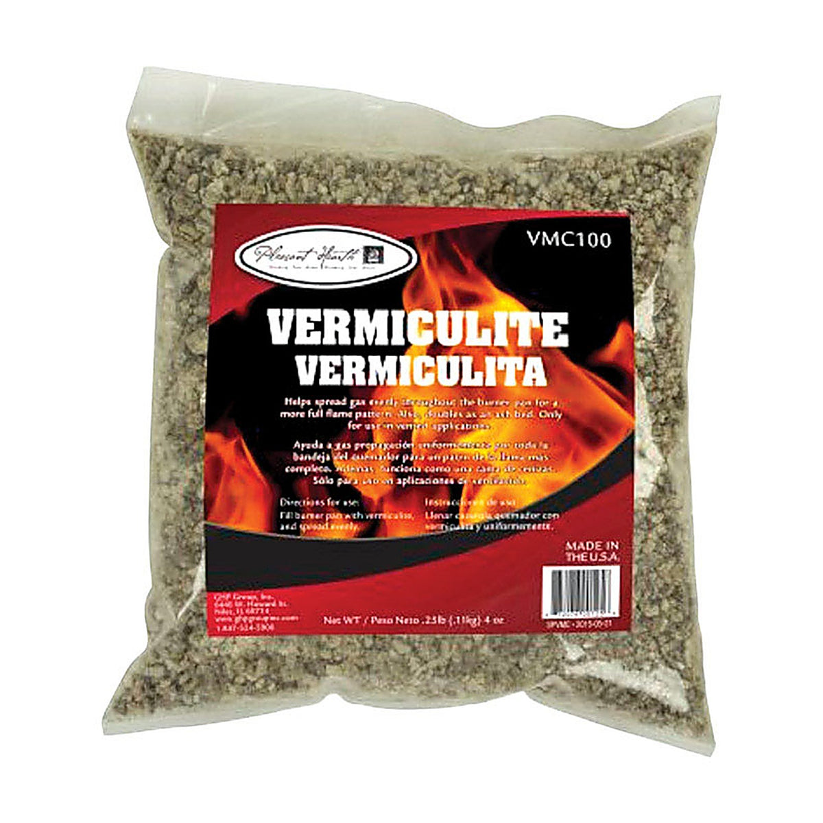 GHP VMC100 Pleasant Hearth Vermiculite 0.25 lb.