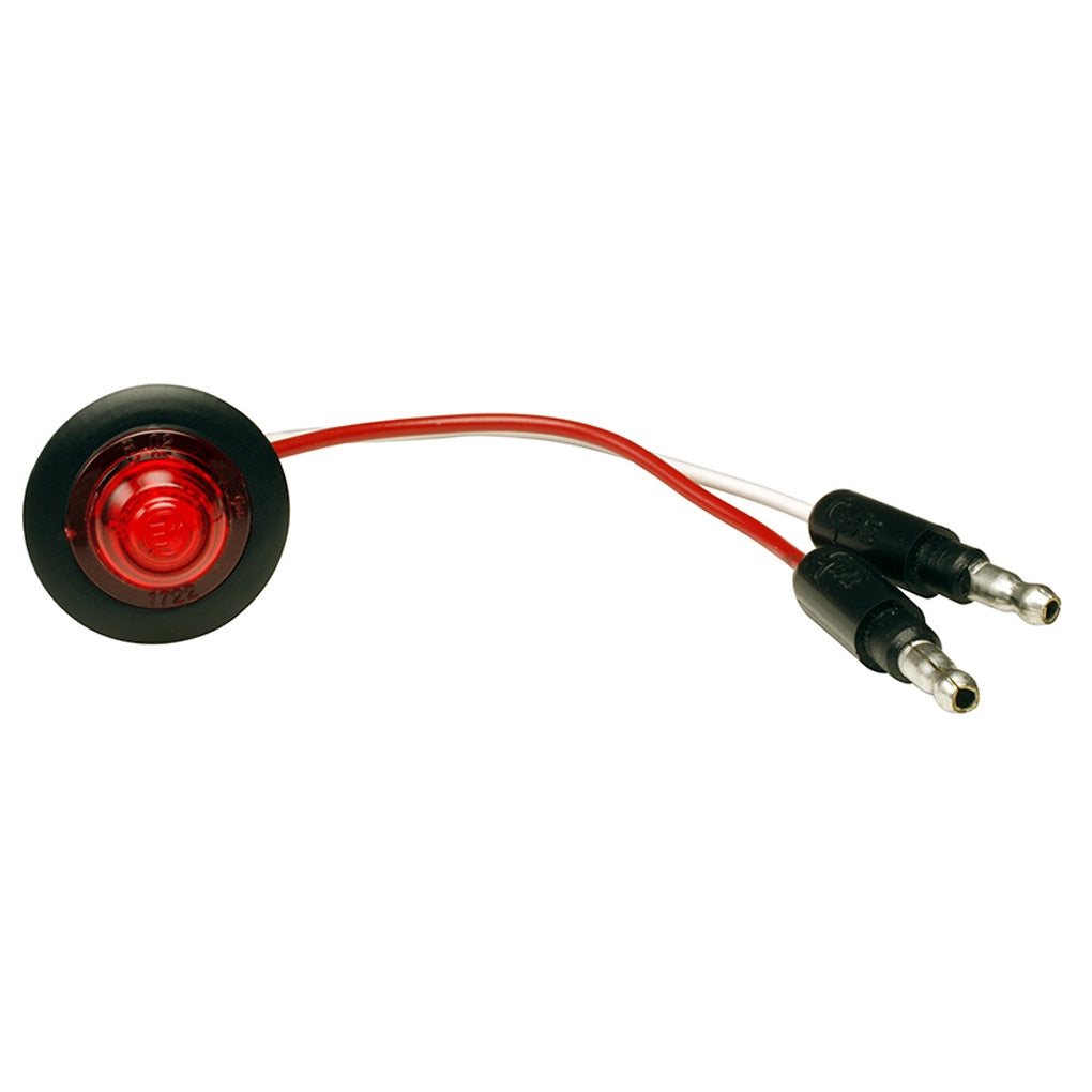 Grote 49342 CLR/MKR Lamp, Red, Micronova Dot, 12 Volt, W/Grommet, Ece Rated
