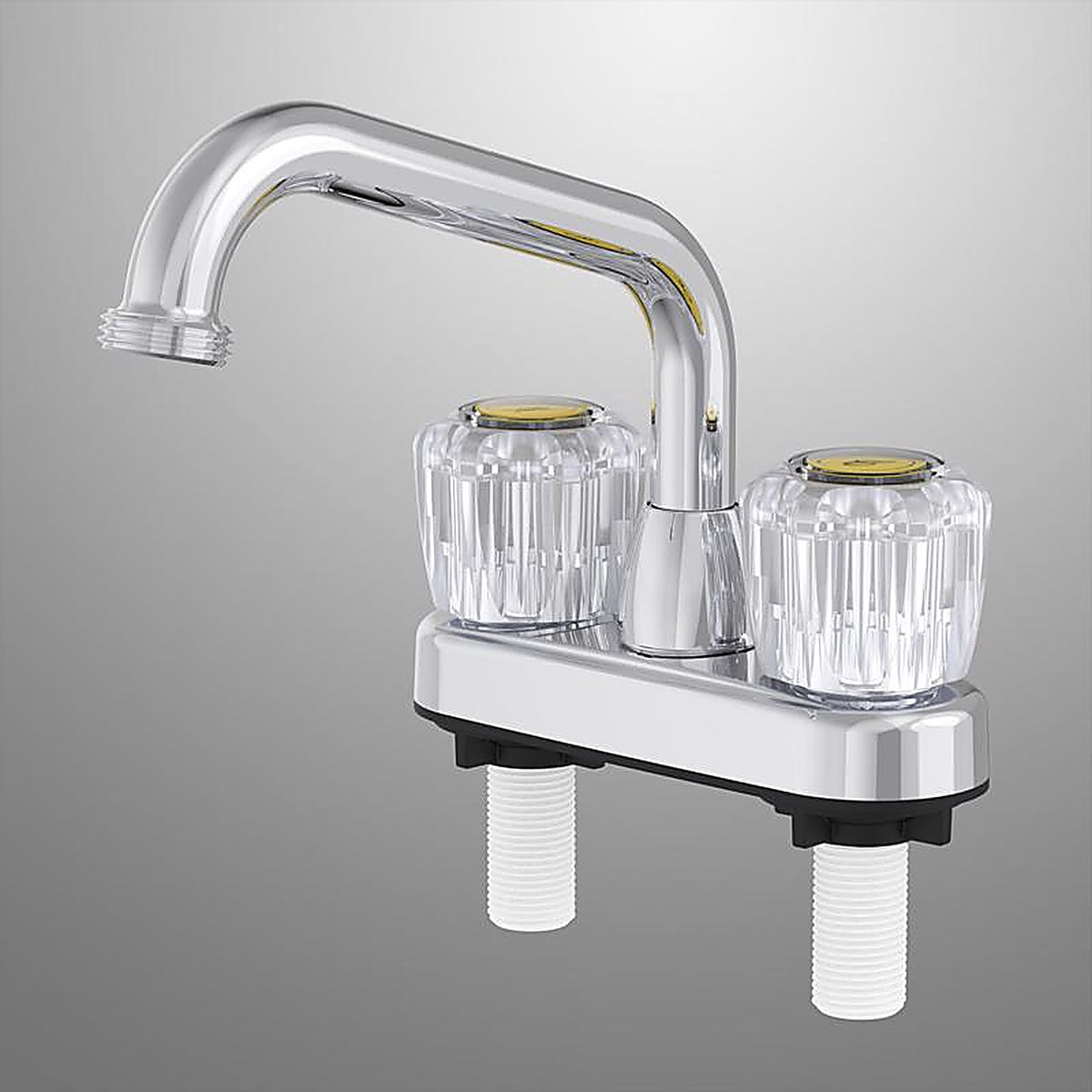 Home Plus 357131 Classic Chrome Two Handle Laundry Faucet 4 in.