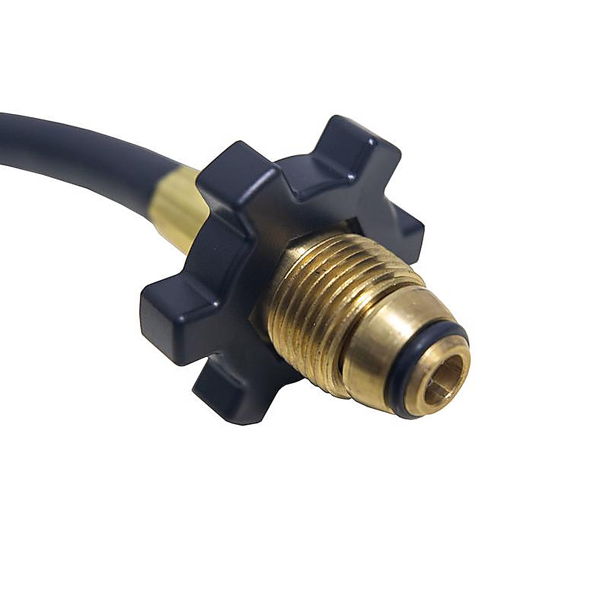 Mr. Heater F273701 1 in. Dia. x 5 ft. L Brass/Plastic Male Throwaway Cylinder Thread x Excess Flow Soft Nose P.O.L.