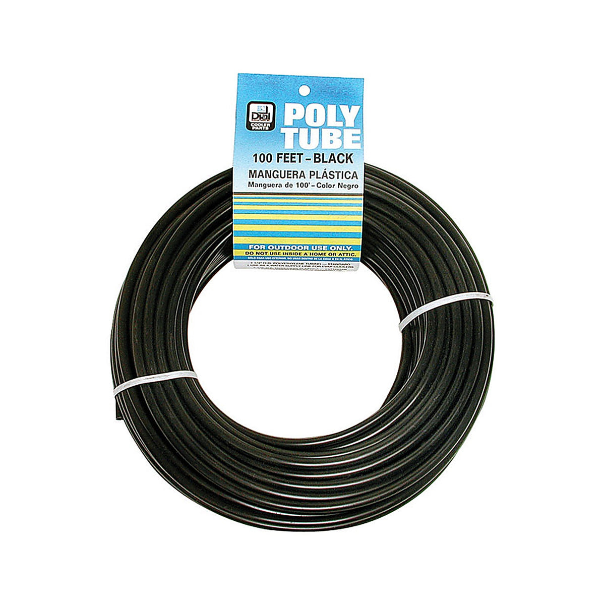 Dial 4321 Poly Tubing 1/4 in. Dia. x 1/4 in. H x 100 ft. L