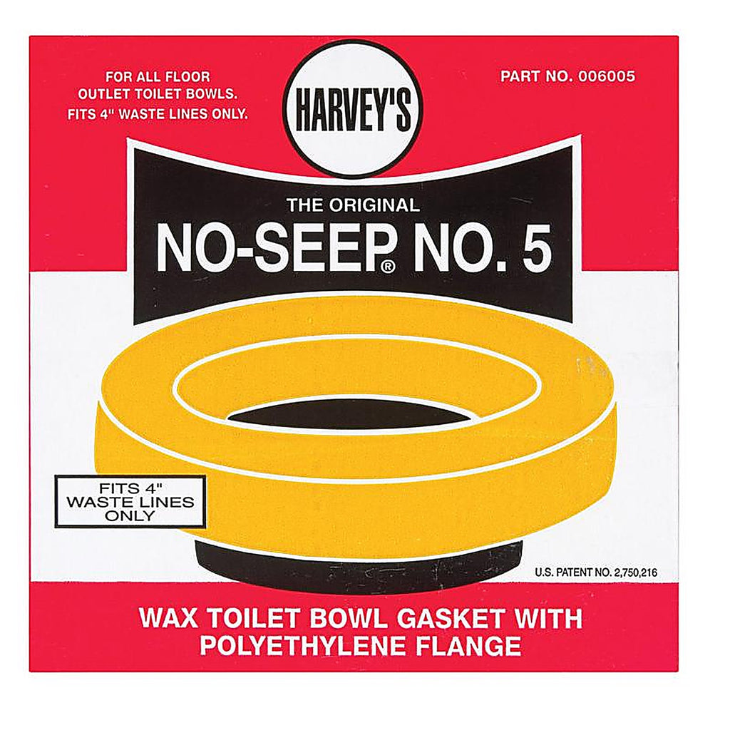 Harvey's 6005 Toilet Bowl Gasket with Wax & Flange Polyethylene