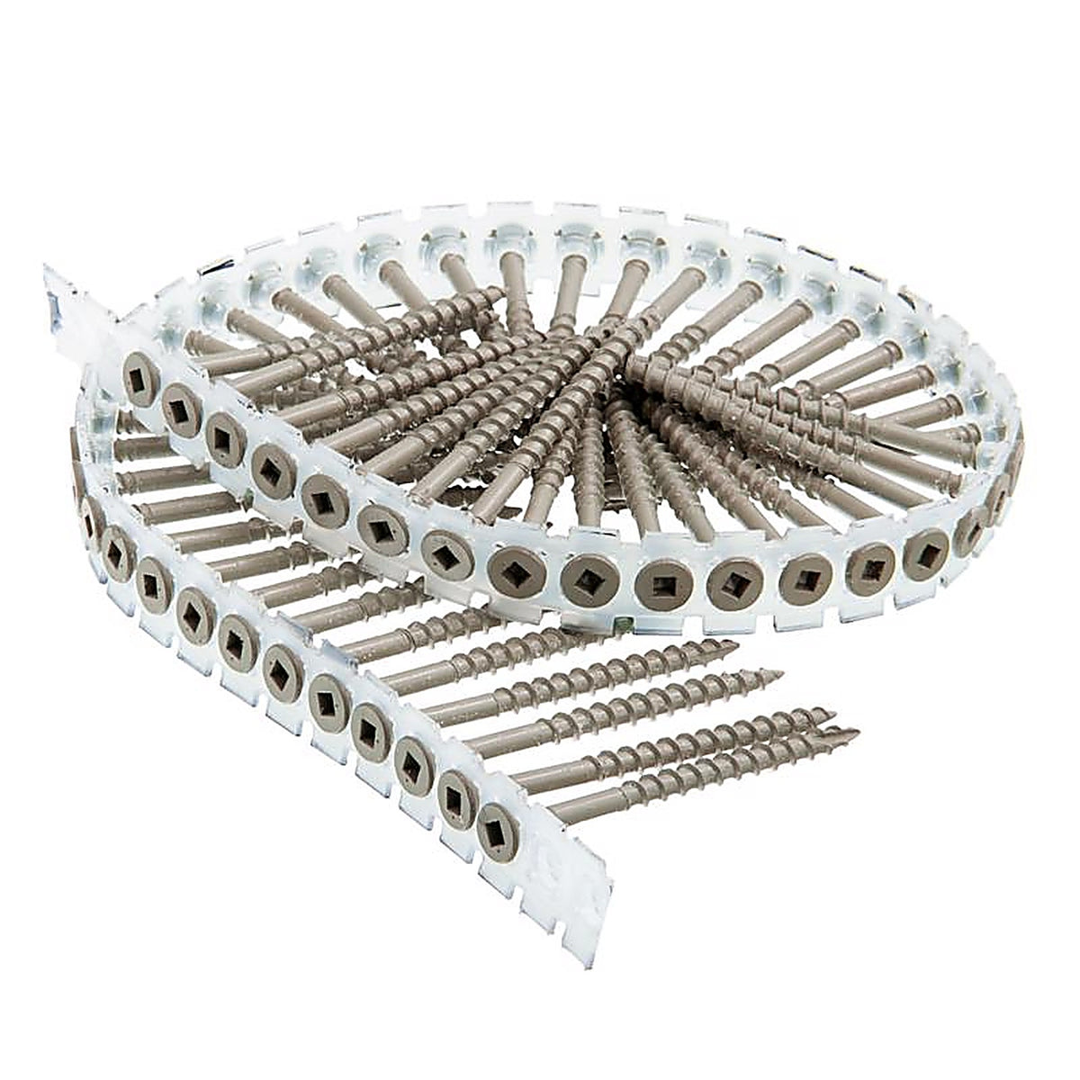 Senco 08D300W DuraSpin No. 8 x 3 in. L Square Galvanized Collated Wood Screws 800/Pack