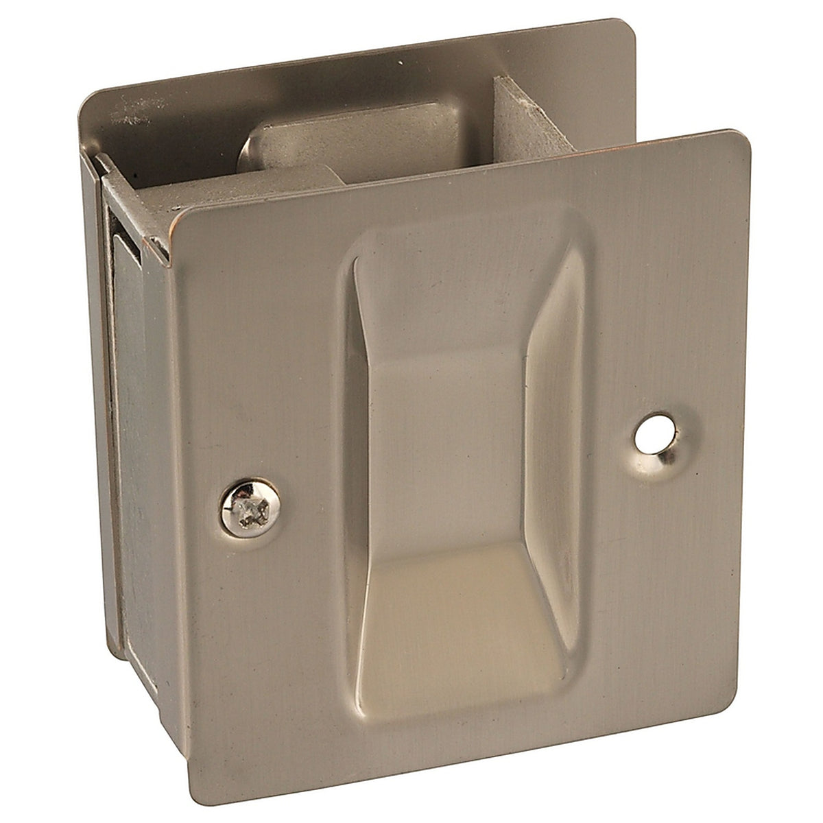 National Hardware N326-306 Satin Nickel Silver Brass Pocket Door Pull