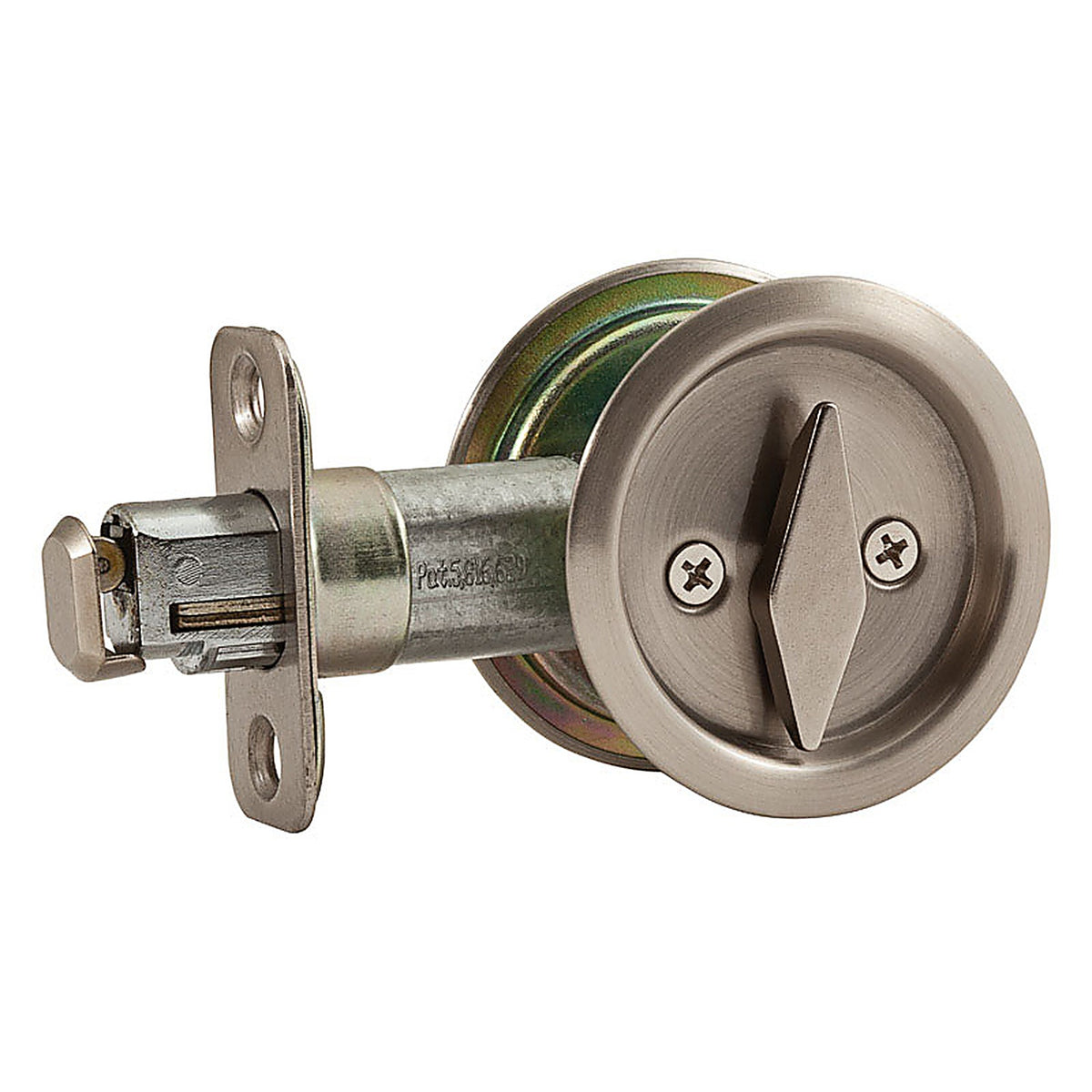 National Hardware N350-363 Satin Nickel Silver Steel Pocket Door Latch 1/Pack