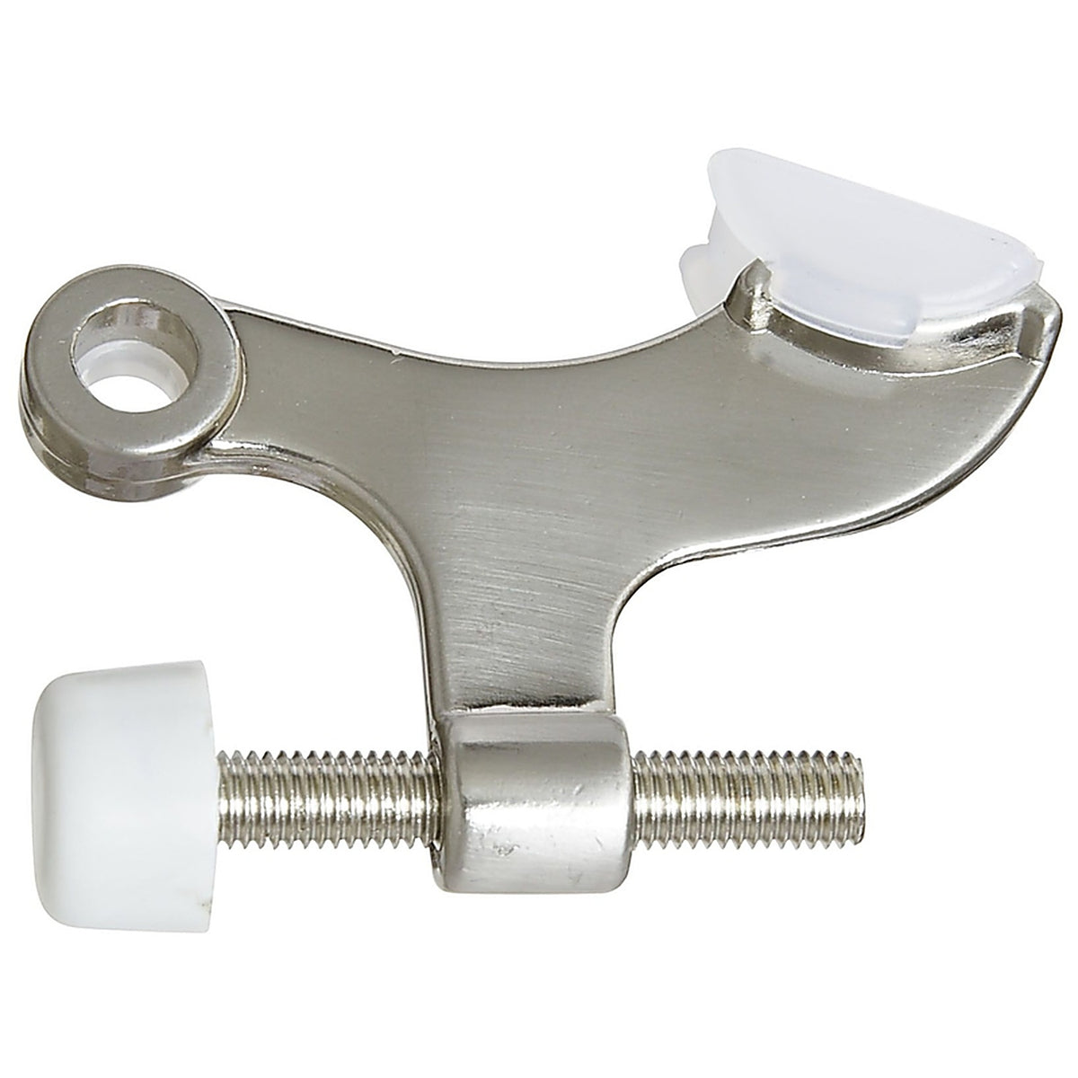 National Hardware N325-811 Zinc w/Plastic Tip Satin Nickel Silver Hinge Pin Door Stop Mounts to door