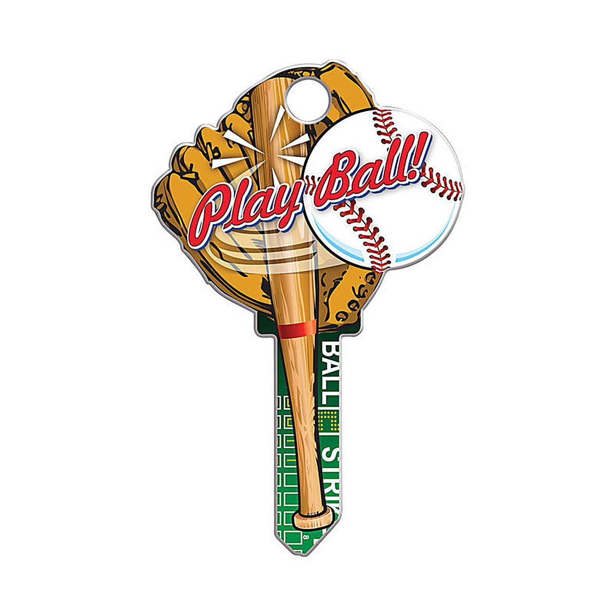 Lucky Line B120K Baseball House Key Blank Double sided For Kwikset KW1/11