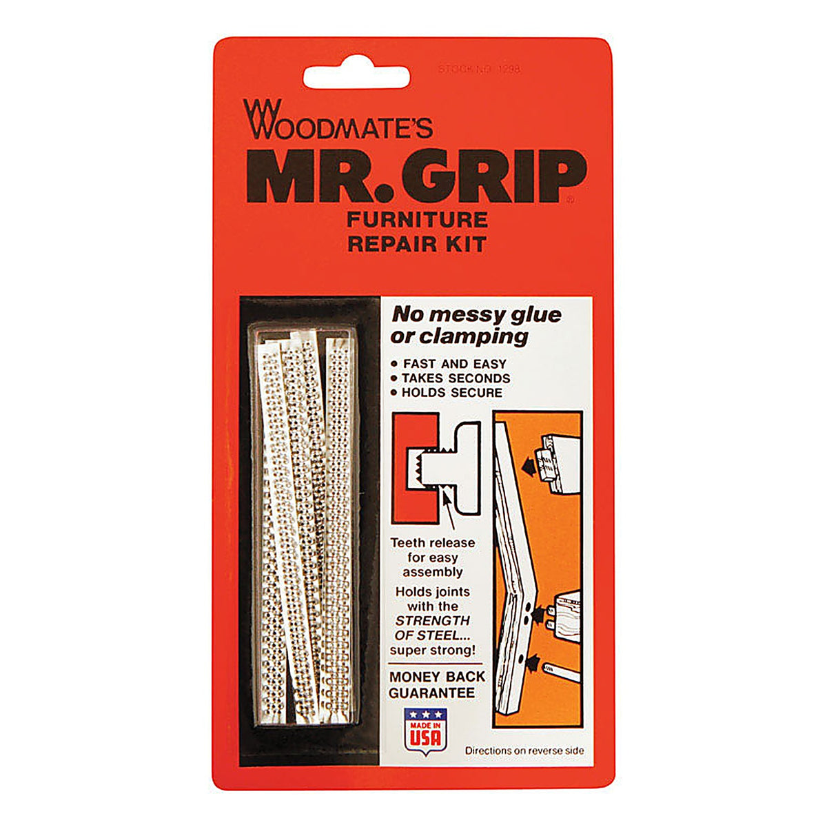 Woodmate 1298 Mr. Grip 4 in. L Steel Screw Hole Repair Kit 1/Pack