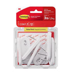 3M 17068-7ES Command Medium Plastic Hook 7/Pack
