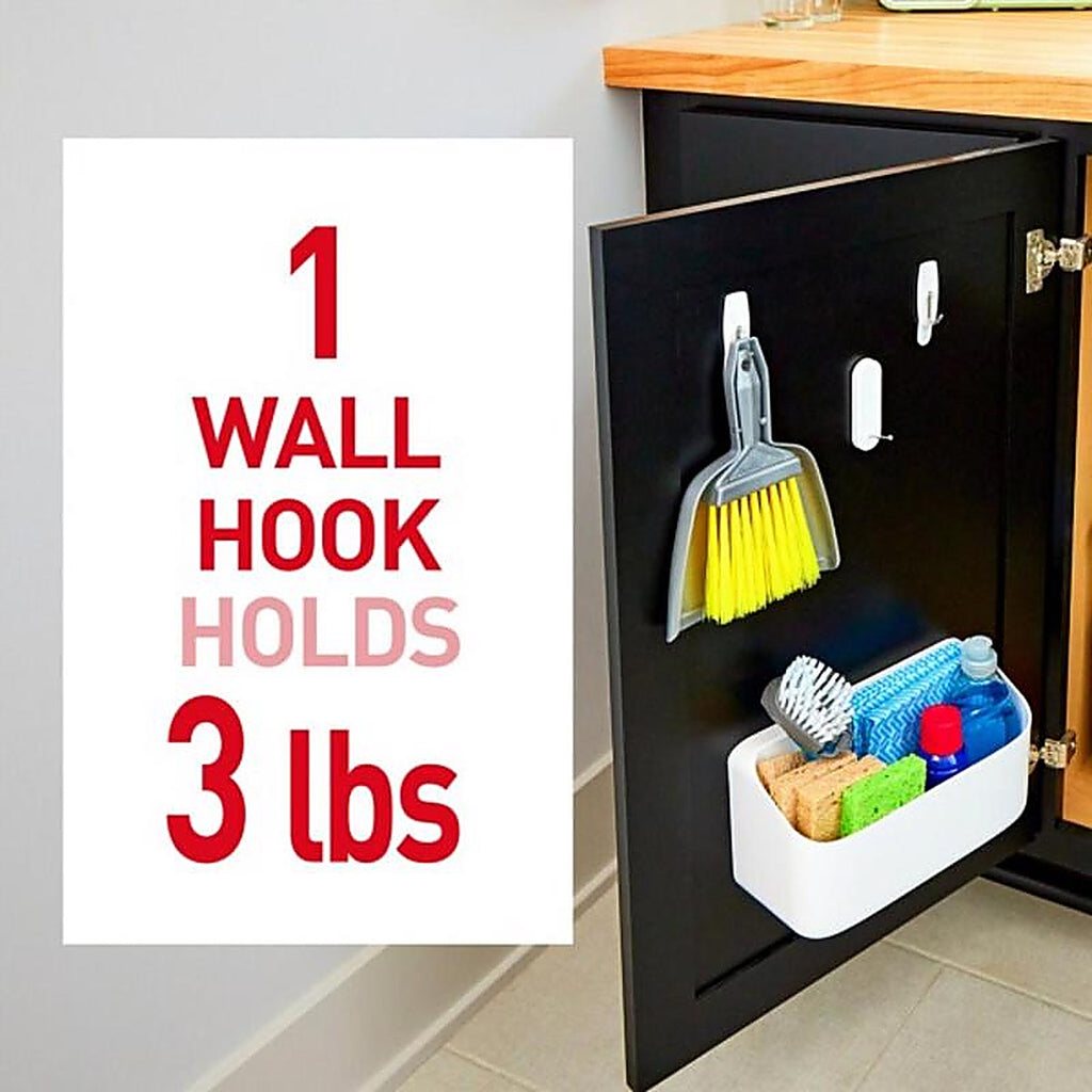 3M 17068-7ES Command Medium Plastic Hook 7/Pack