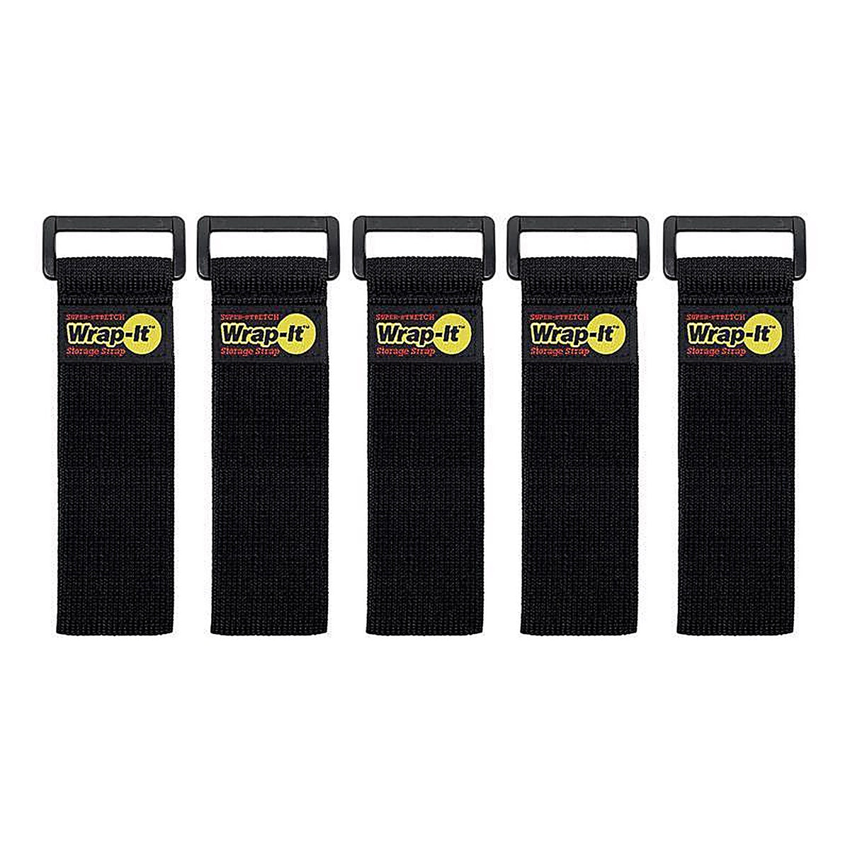Wrap-It 705-09B Storage Super-Stretch 1 in. W x 9 in. L Black Stretch Storage Straps 10 lb. 5/Pack