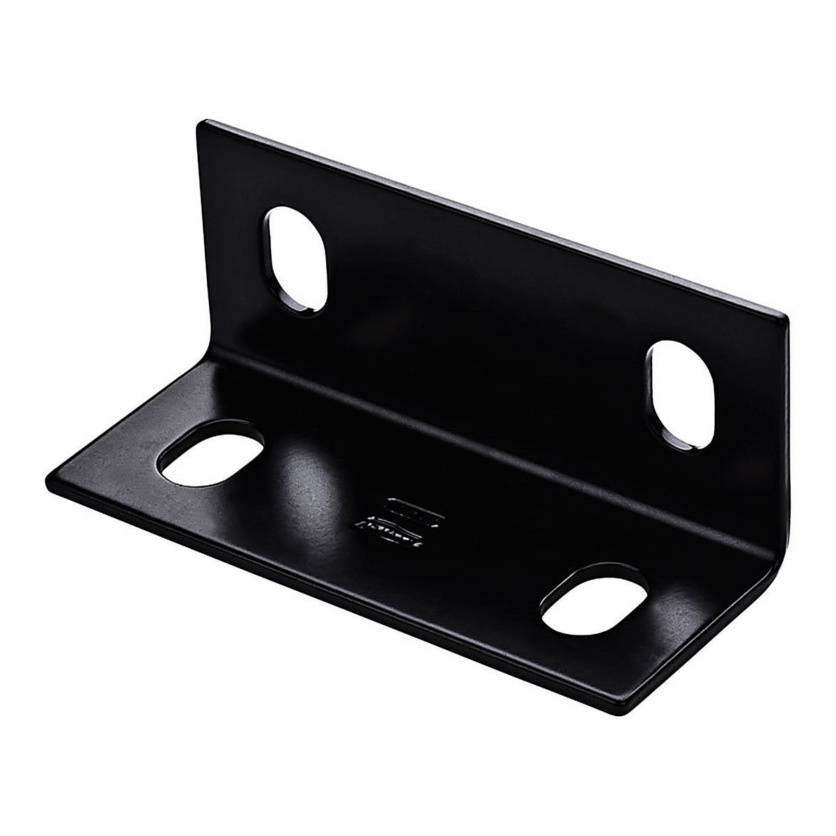 National Hardware N351-488 2.1 in. H x 5 in. W x 0.125 in. D Black Carbon Steel Inside/Outside Wide Corner Brace