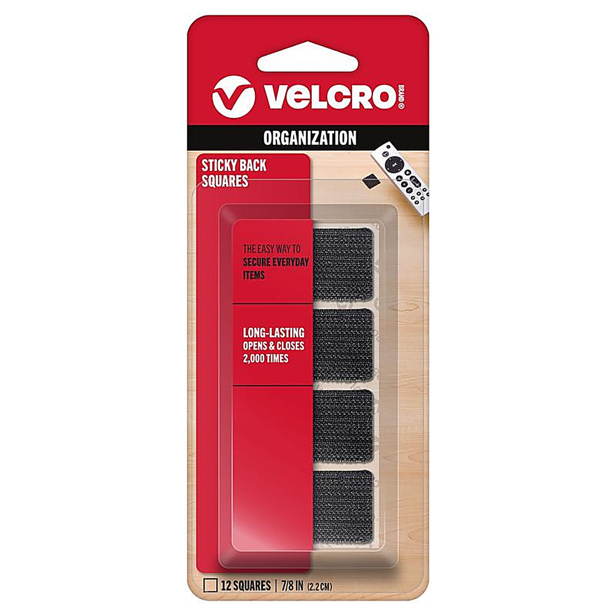 Velcro 90072 Hook and Loop Fastener 7/8 in. L 12/Pack