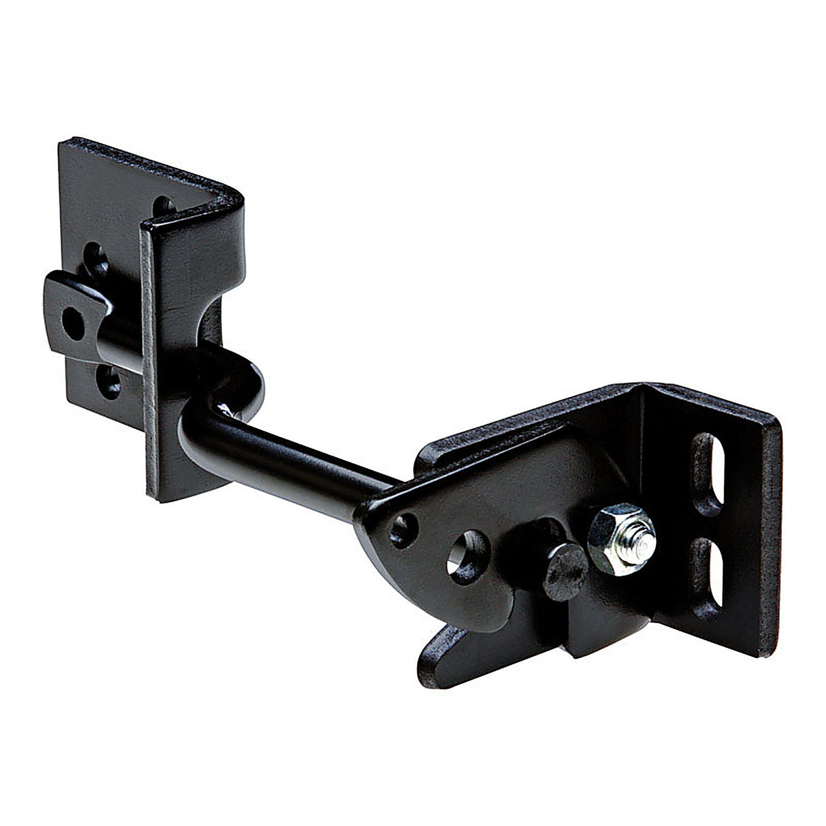 National Hardware N101-394 Adjust-O-Matic 2 in. H x 5 in. W x 8 in. L Black Steel Post Gate Latch