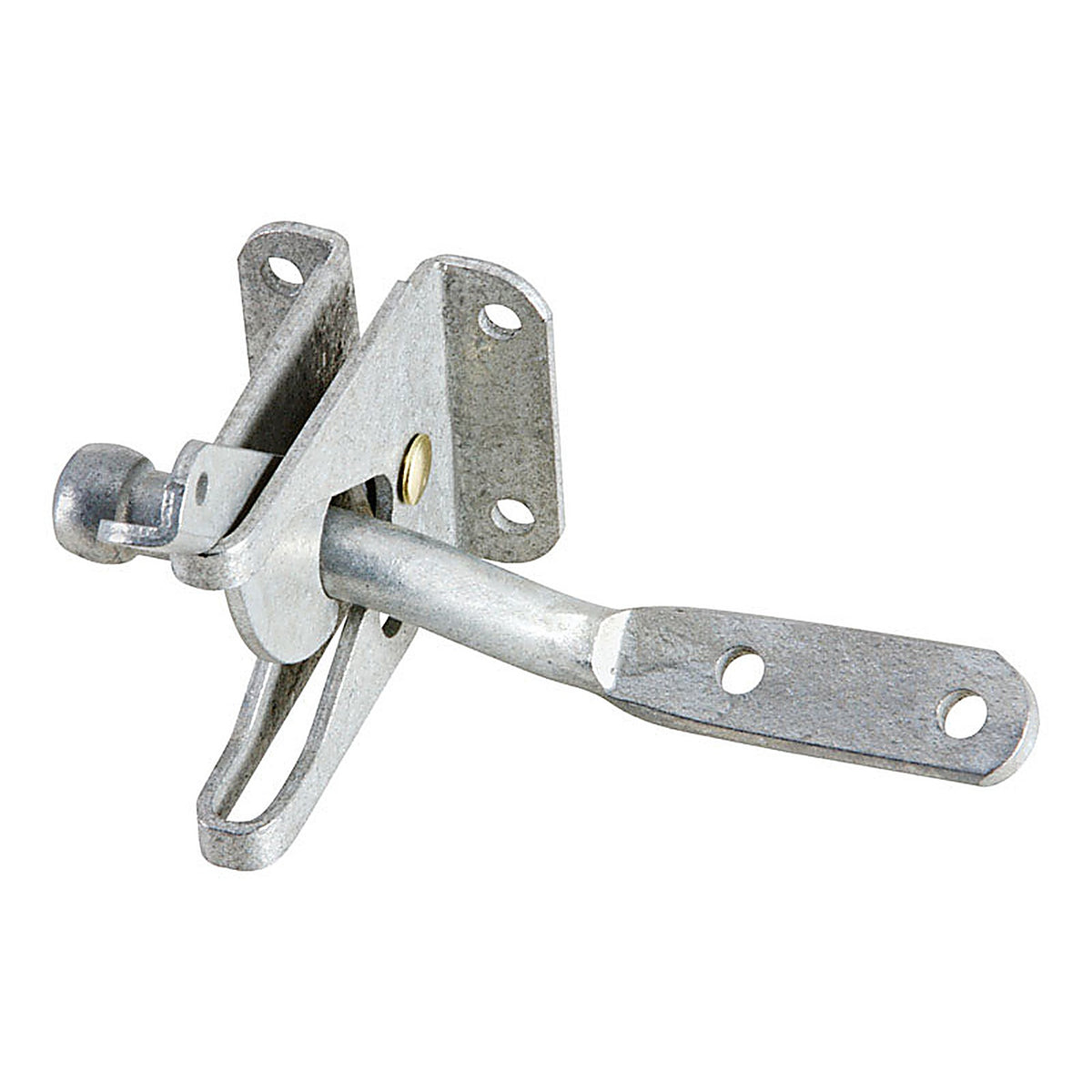 National Hardware N262-121 4.44 in. H x 2.37 in. L Galvanized Silver Steel Automatic Gate Latch