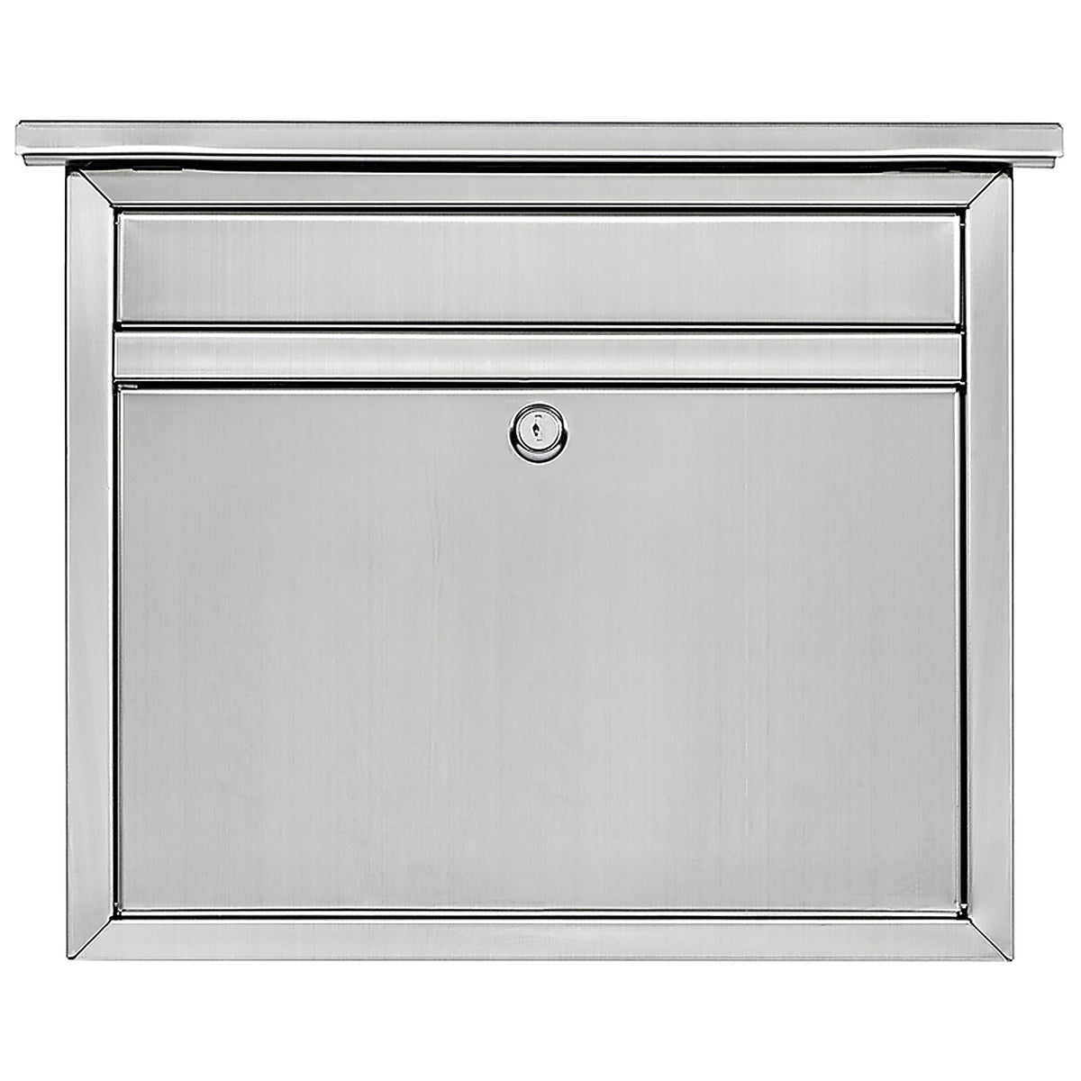 Architectural Mailboxes 2417PS-10 Maya Stainless Steel Wall Mount Silver Mailbox
