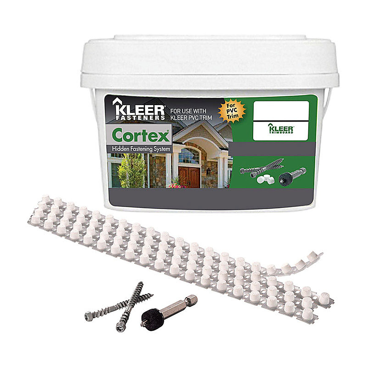 Kleer Cortex KFS250SM2C No. 7 x 2 in. L Hex Hex Head Trim Screws with Plugs