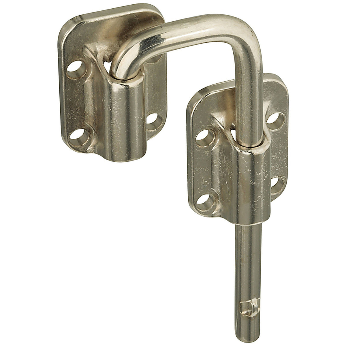 National Hardware N238-972 Nickel Silver Steel Sliding Door Latch 1/Pack