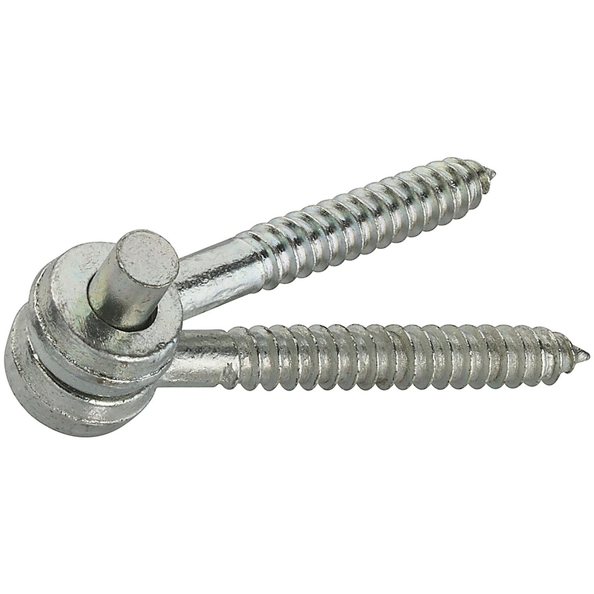 National Hardware N131-169 5 in. L Zinc-Plated Silver Steel Eye Hinge 2/Pack