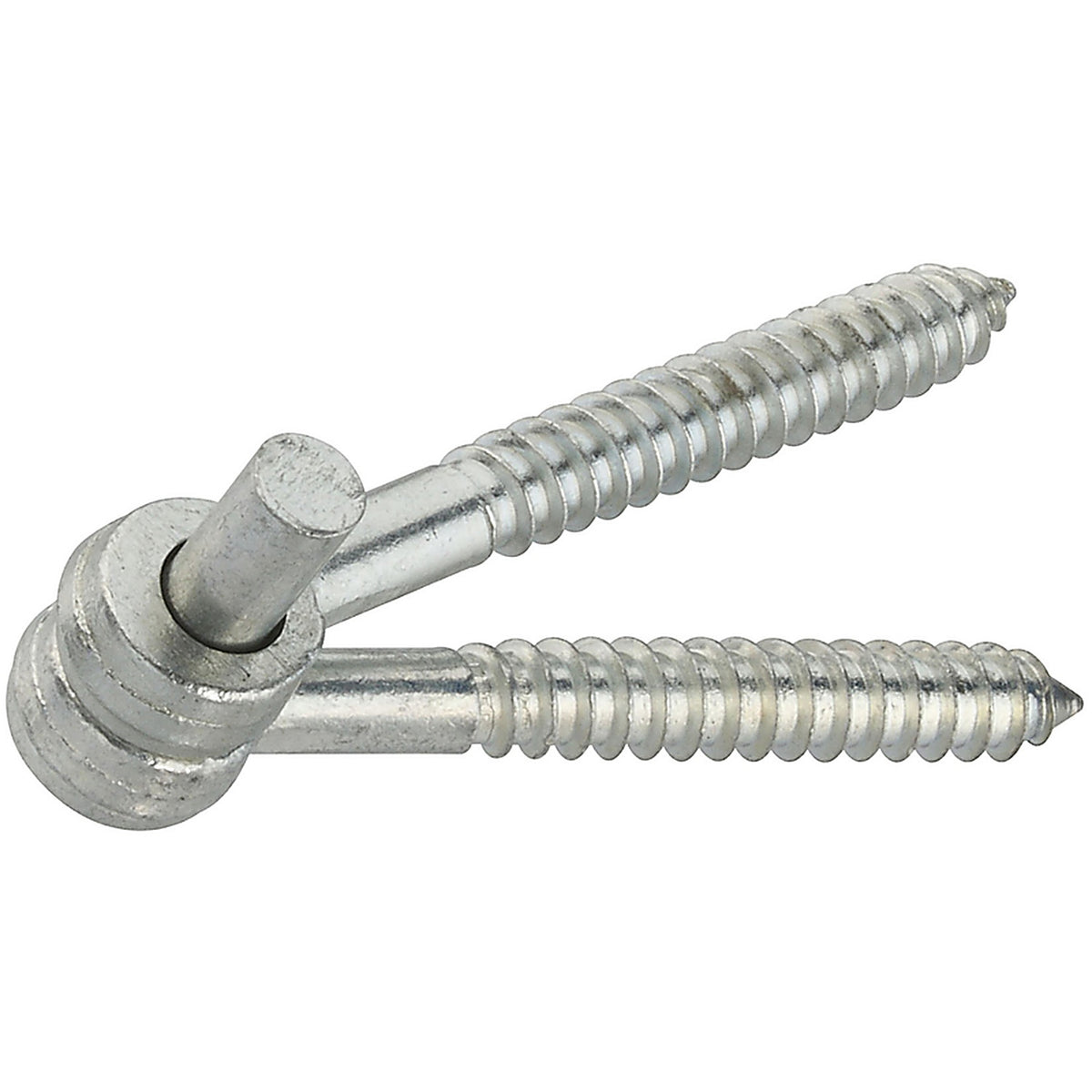 National Hardware N131-136 4 in. L Zinc-Plated Silver Steel Eye Hinge 2/Pack