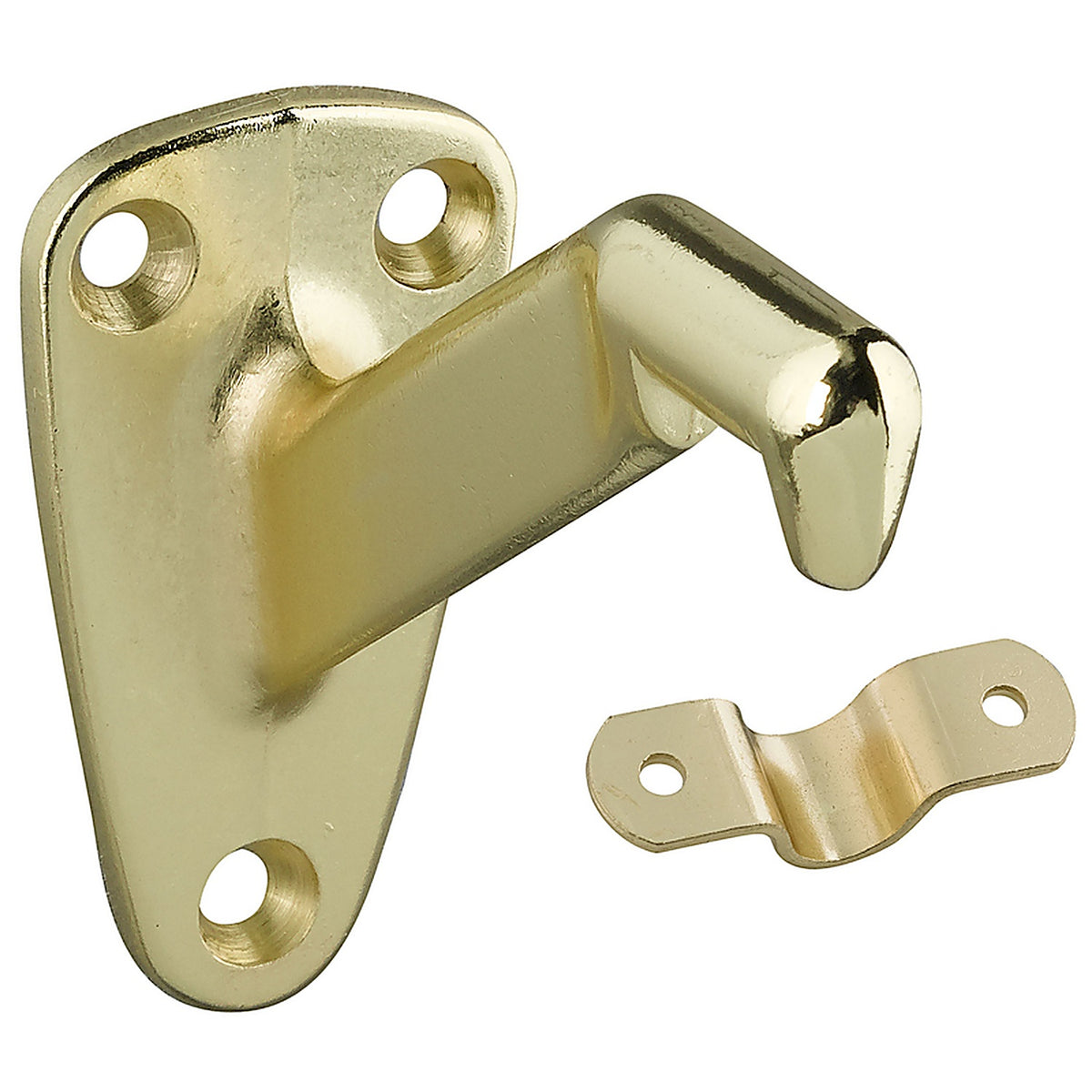 National Hardware N243-667 Gold Zinc Die Cast w/Steel Strap Handrail Bracket 3.31 in. L 250 lb.