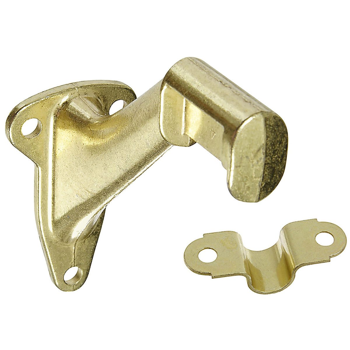 National Hardware N243-642 Gold Zinc Die Cast w/Steel Strap Handrail Bracket 3.31 L 250 lb.