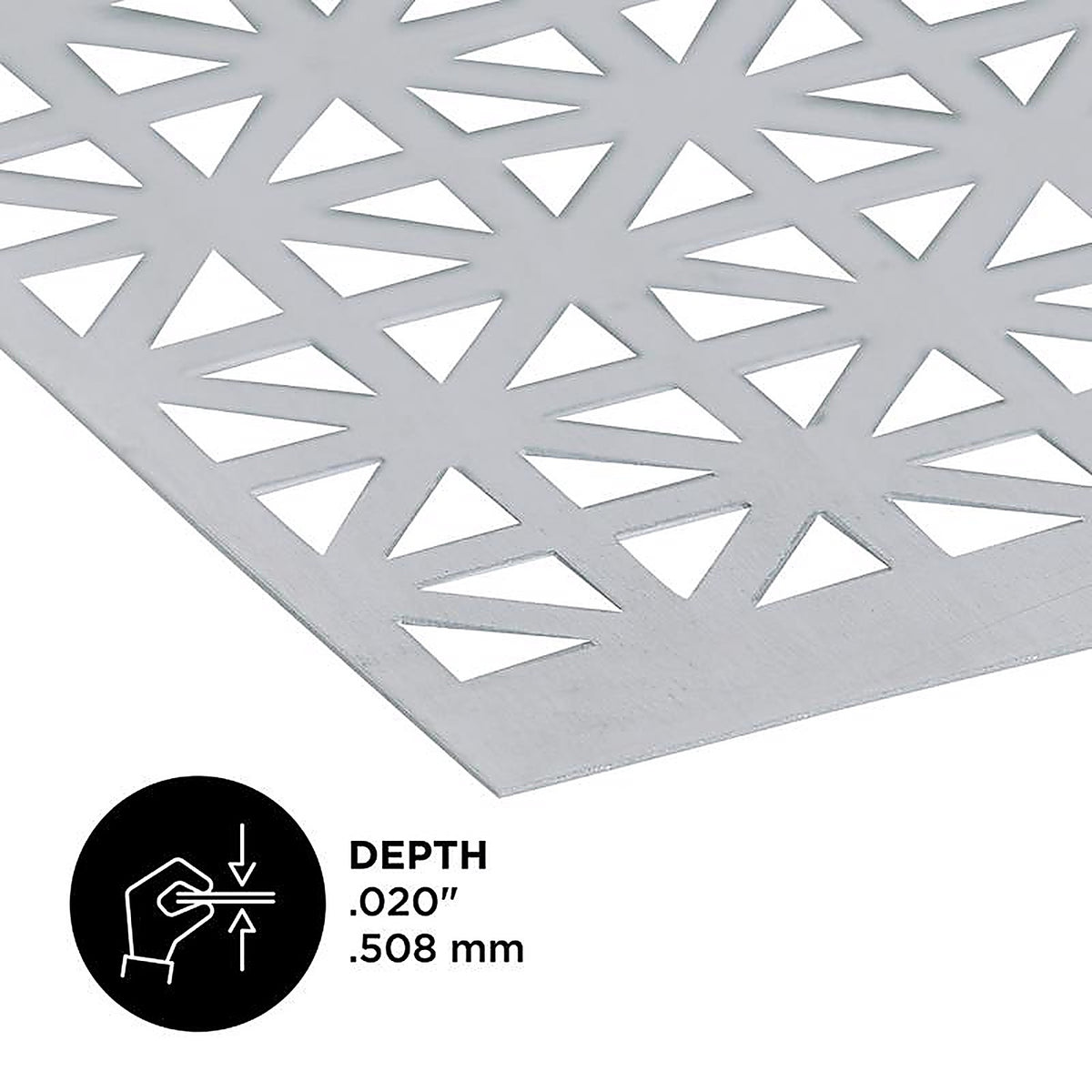 M-D 56008 0.02 in. x 12 in. W x 24 in. L Aluminum Union Jack Sheet Metal