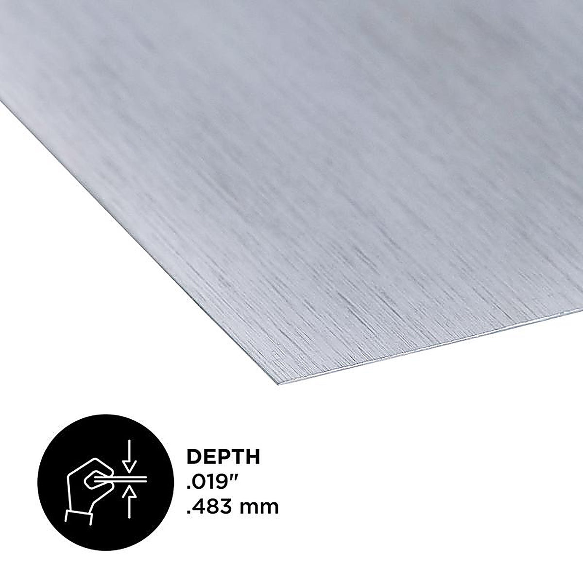 M-D 56064 0.019 in. x 12 in. W x 24 in. L Aluminum Sheet Metal