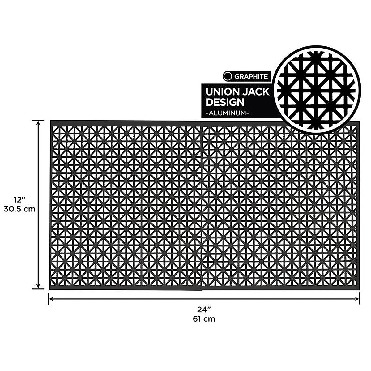 M-D 57571 0.02 in. x 12 in. W x 24 in. L Aluminum Union Jack Sheet Metal