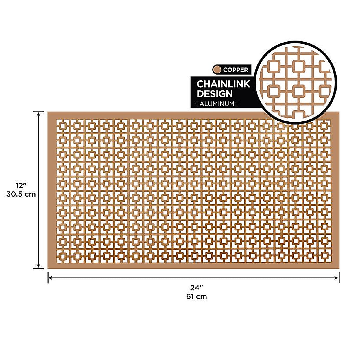 M-D 57527 12 in. W x 24 in. L x 0.02 in. Sheet Metal Aluminum