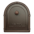 Architectural Mailboxes 5591RZ-10 Bellevue Modern Galvanized Steel Post Mount Rubbed Bronze Mailbox
