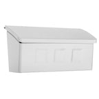 Architectural Mailboxes 2689W-10 Wayland Contemporary Galvanized Steel Wall Mount White Mailbox