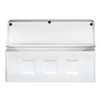 Architectural Mailboxes 2689W-10 Wayland Contemporary Galvanized Steel Wall Mount White Mailbox
