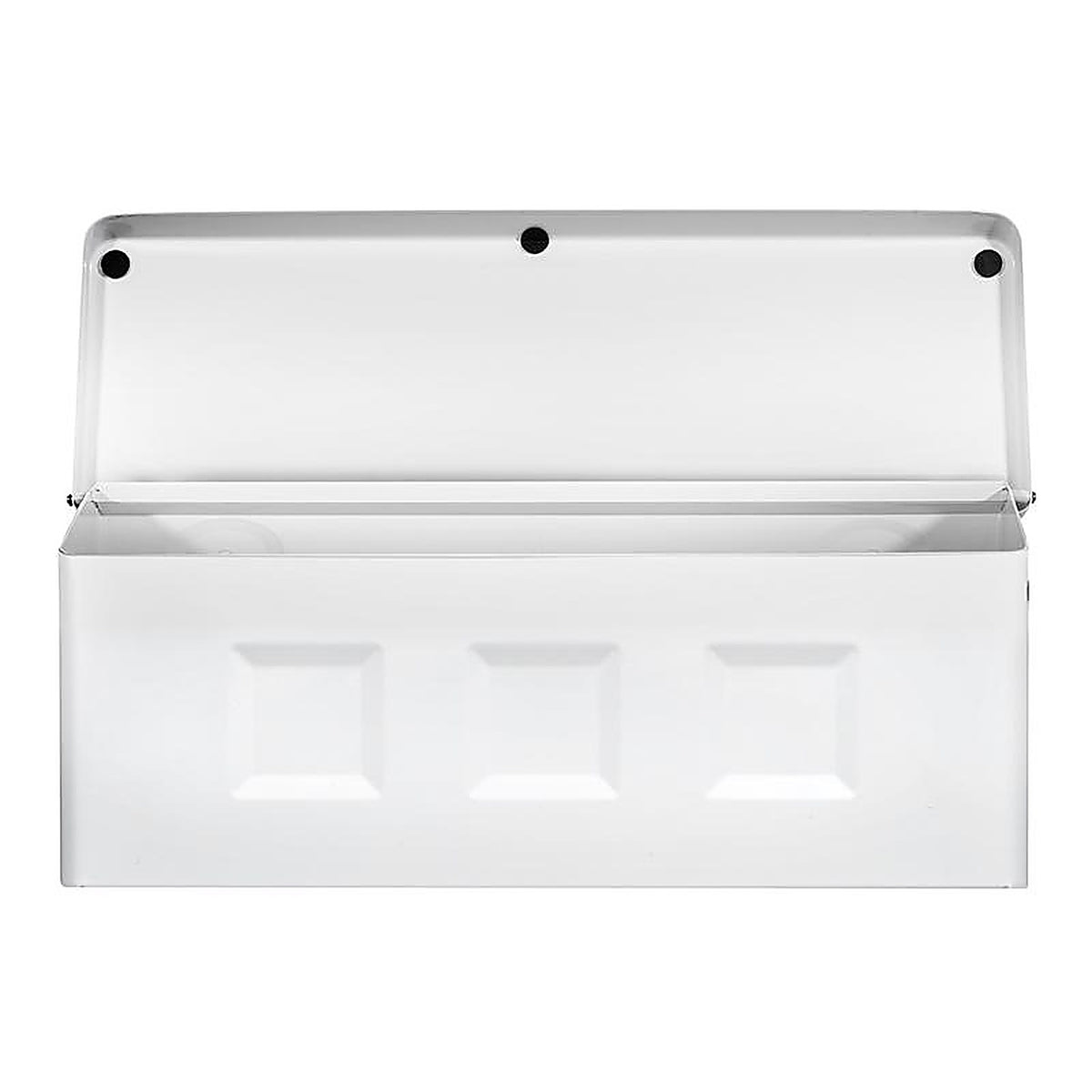 Architectural Mailboxes 2689W-10 Wayland Contemporary Galvanized Steel Wall Mount White Mailbox