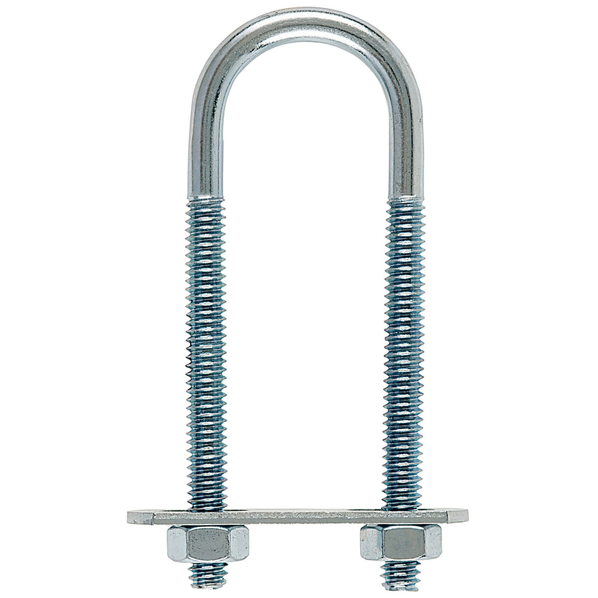 Hampton 02-3451-300 1/4 in. x 1 in. W x 3-1/4 in. L Coarse Zinc-Plated Steel U-Bolt
