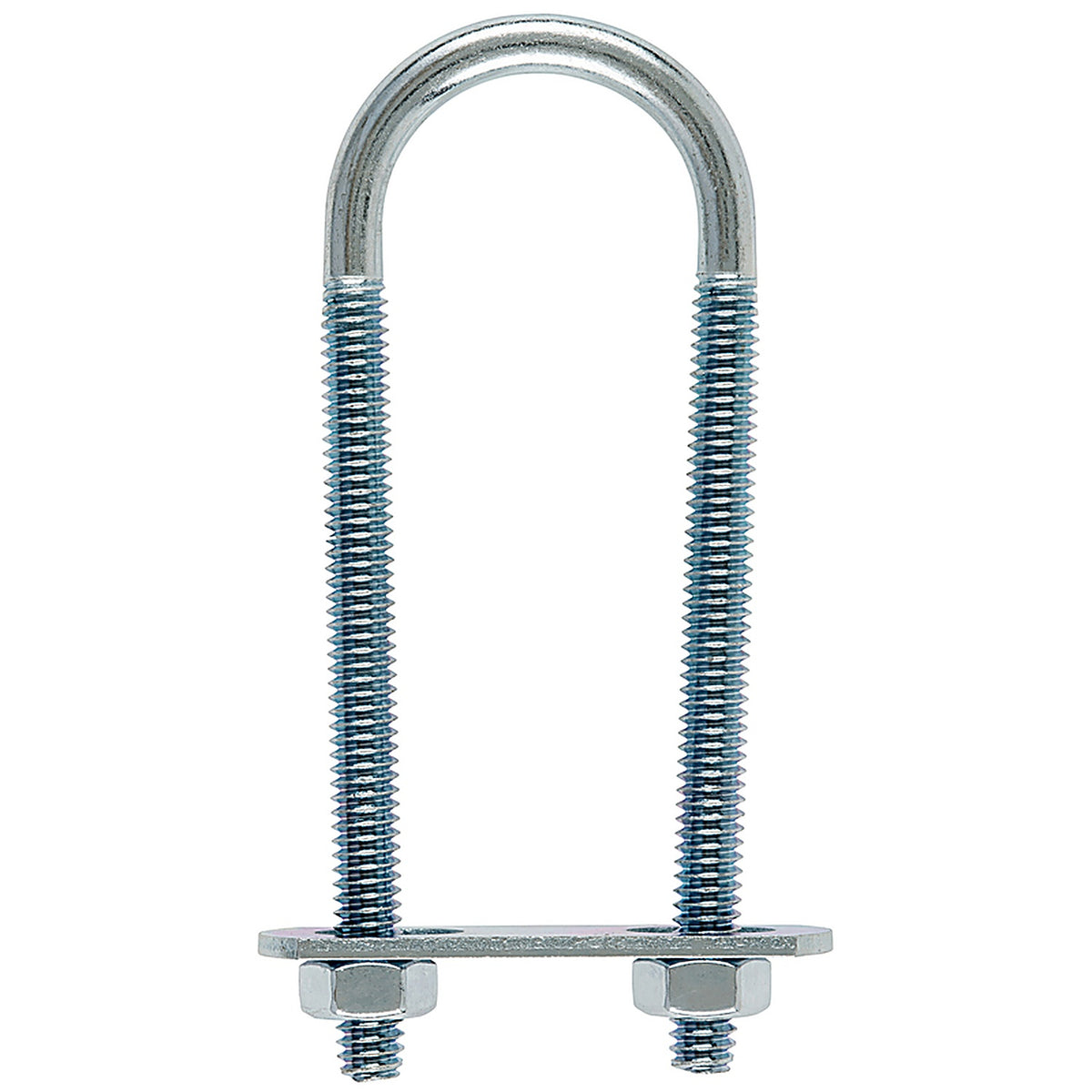 Hampton 02-3451-302 1/4 in. x 1-1/8 in. W x 3-1/2 in. L Coarse Zinc-Plated Steel U-Bolt