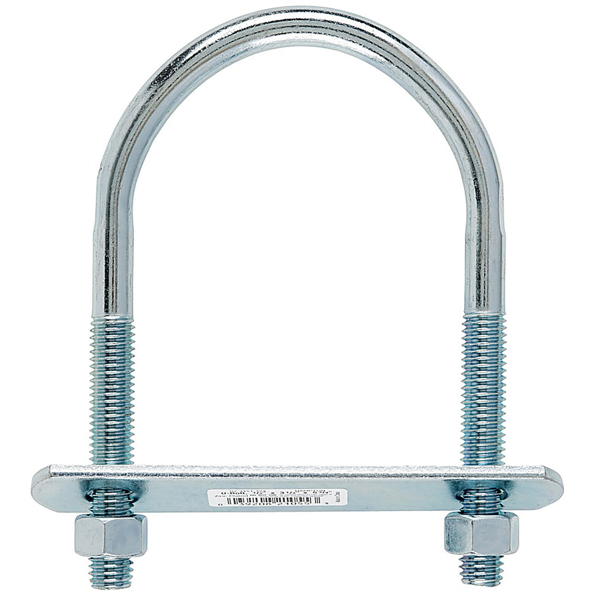 Hampton 02-3451-323 1/2 in. x 3-1/2 in. W x 5-3/4 in. L Coarse Zinc-Plated Steel U-Bolt