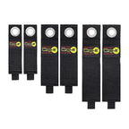 Wrap-It 106-234BX Storage Heavy-Duty Black Storage Straps 50 lb. 6/Pack