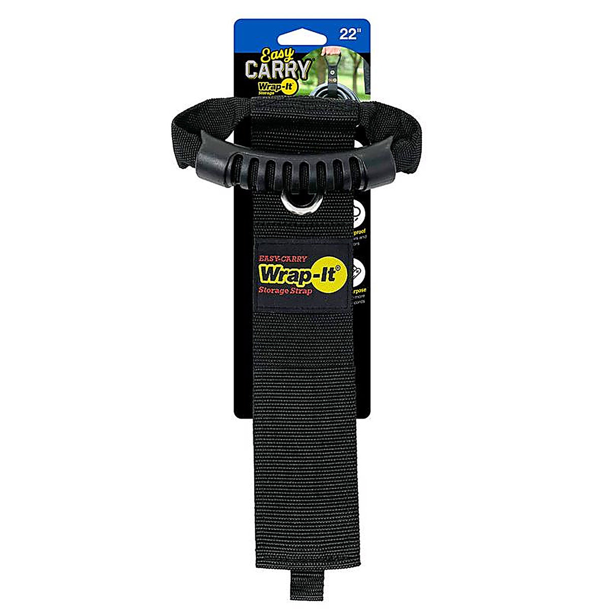 Wrap-It 100-H-22BX Storage Easy-Carry 22 in. L Black Storage Straps 50 lb. 1/Pack