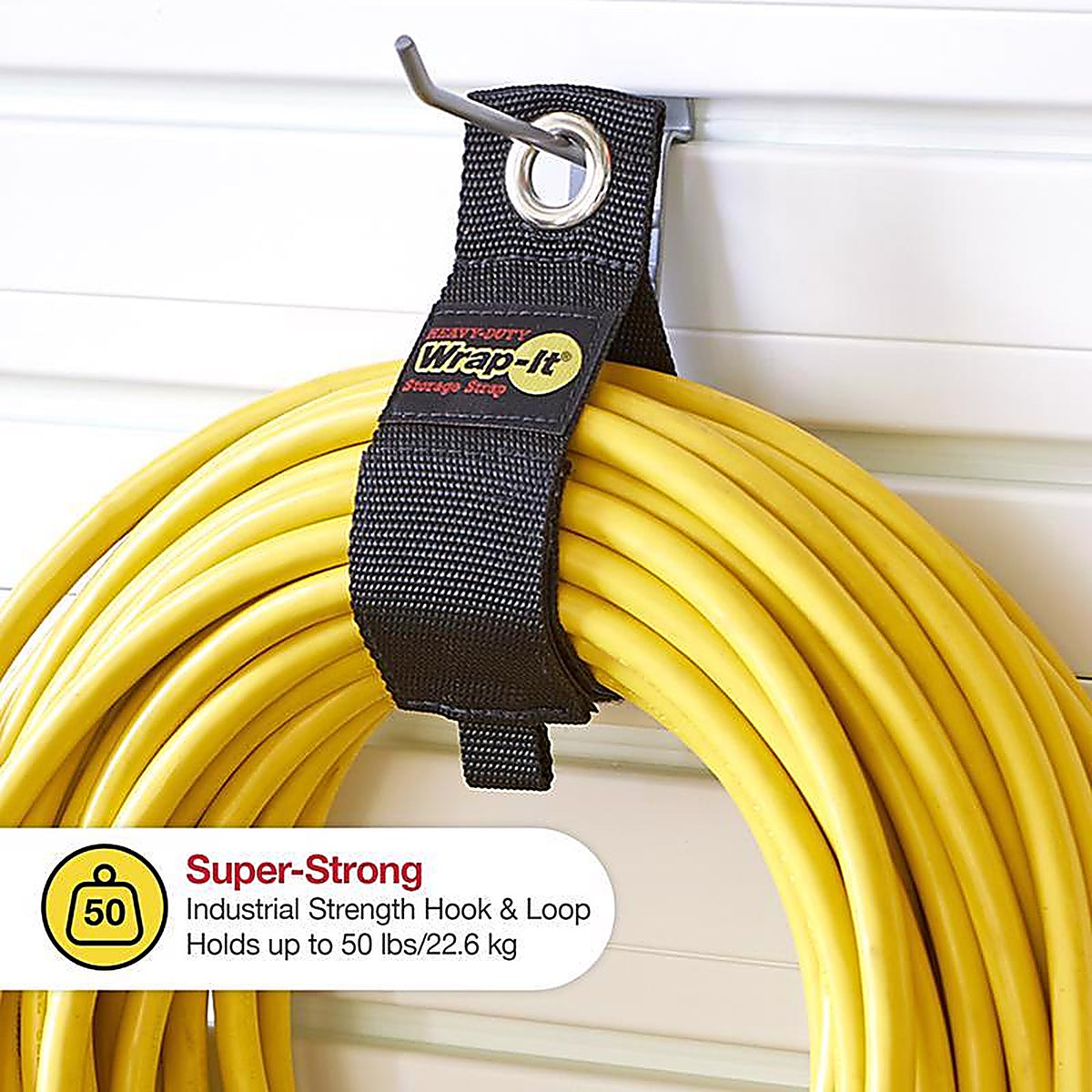 Wrap-It 102-30BX Storage Heavy-Duty 2 in. W x 13 in. L Black Storage Straps 50 lb. 2/Pack