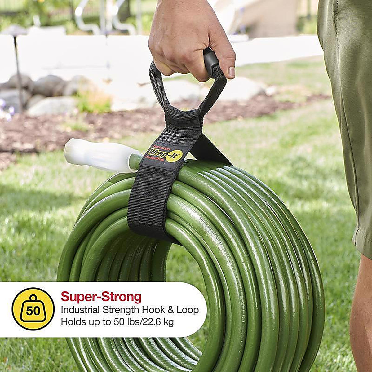 Wrap-It 100-H-28BX Storage Easy-Carry 28 in. L Black Storage Straps 50 lb. 1/Pack