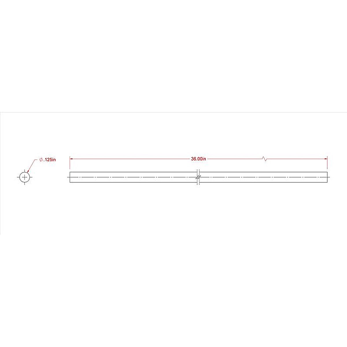 Boltmaster 11517 1/8 in. Dia. x 36 in. L Brass Rod 1/Pack