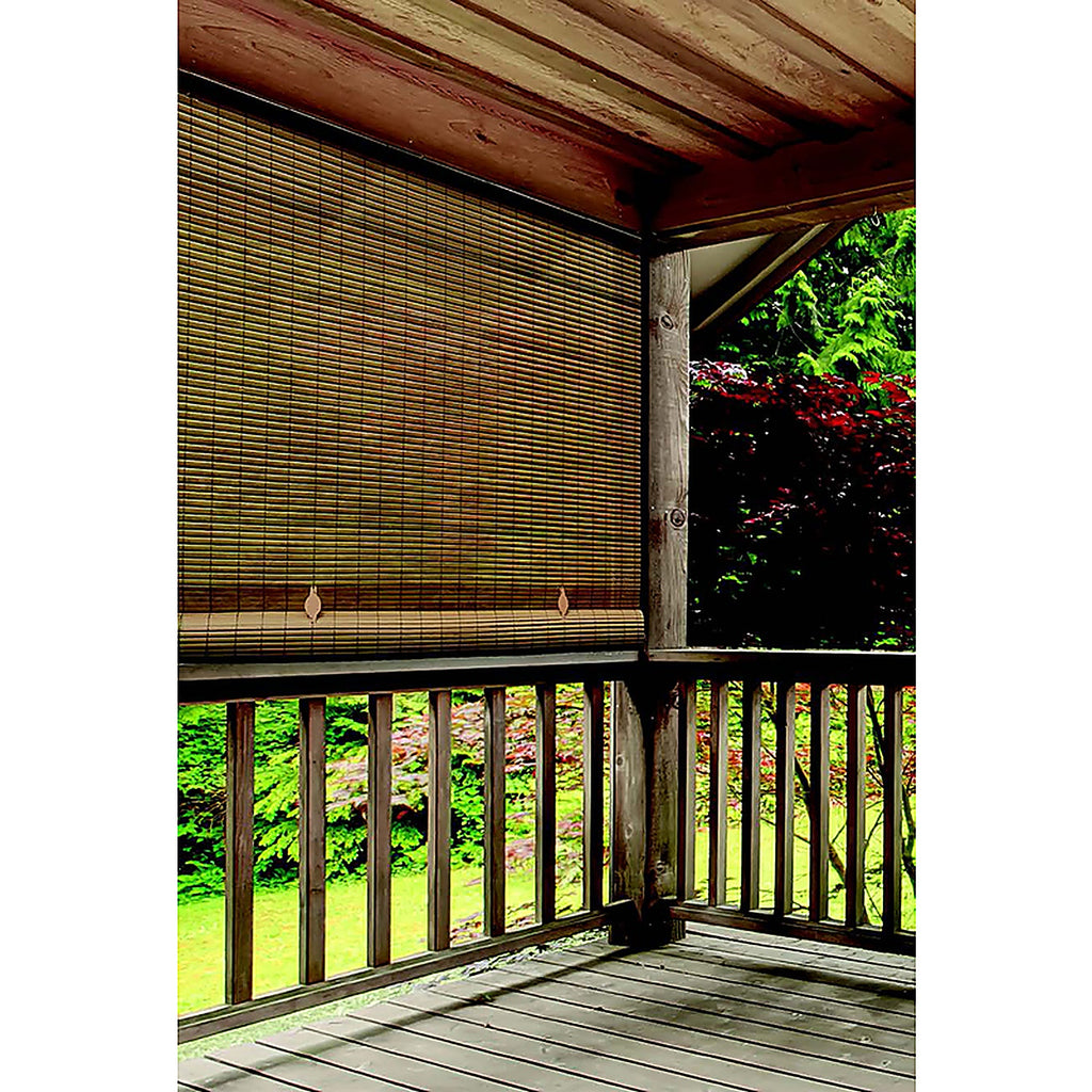 Radiance 3321236 Vinyl Rollup Shade 36 in. W x 72 in. H Bamboo Cordless